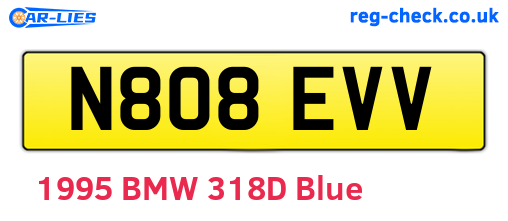 N808EVV are the vehicle registration plates.