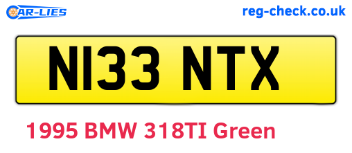 N133NTX are the vehicle registration plates.
