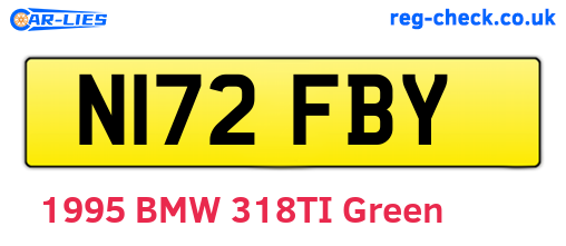 N172FBY are the vehicle registration plates.