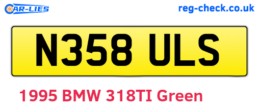 N358ULS are the vehicle registration plates.