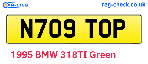 N709TOP are the vehicle registration plates.
