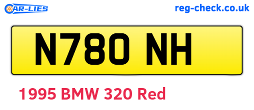 N78ONH are the vehicle registration plates.