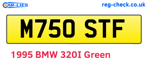 M750STF are the vehicle registration plates.