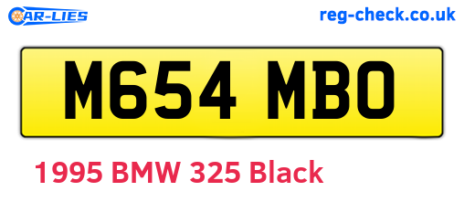M654MBO are the vehicle registration plates.