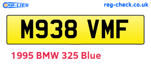 M938VMF are the vehicle registration plates.