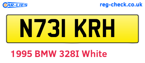 N731KRH are the vehicle registration plates.