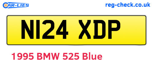N124XDP are the vehicle registration plates.