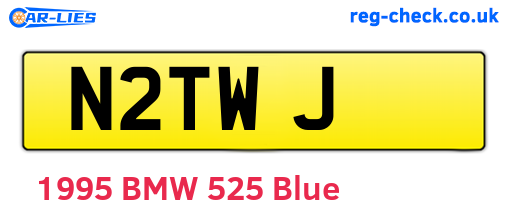 N2TWJ are the vehicle registration plates.