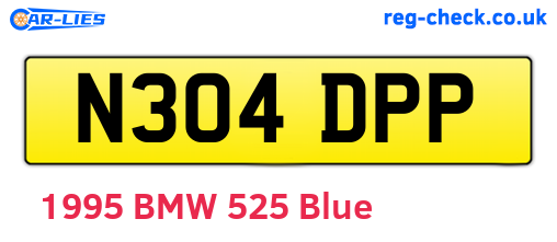 N304DPP are the vehicle registration plates.