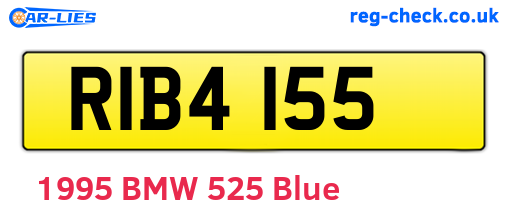 RIB4155 are the vehicle registration plates.