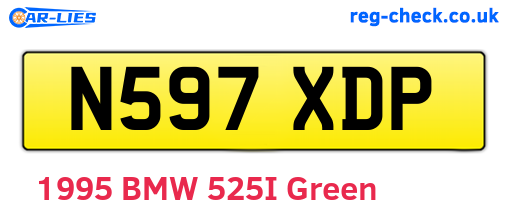 N597XDP are the vehicle registration plates.