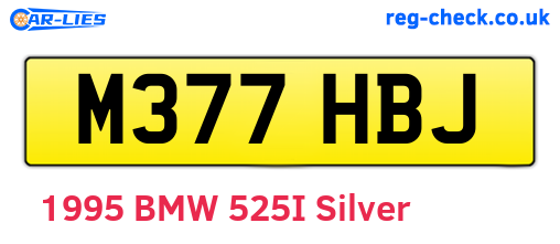 M377HBJ are the vehicle registration plates.