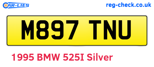 M897TNU are the vehicle registration plates.
