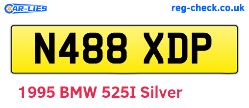 N488XDP are the vehicle registration plates.