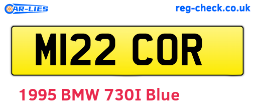 M122COR are the vehicle registration plates.