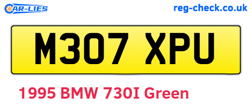M307XPU are the vehicle registration plates.