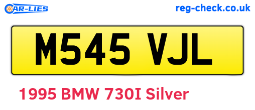 M545VJL are the vehicle registration plates.