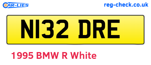 N132DRE are the vehicle registration plates.