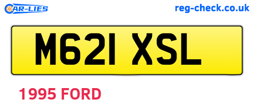M621XSL are the vehicle registration plates.