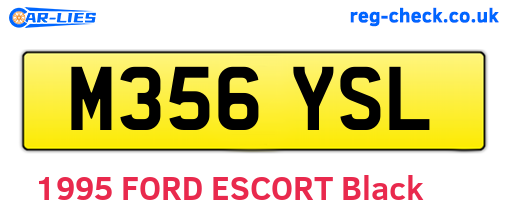 M356YSL are the vehicle registration plates.
