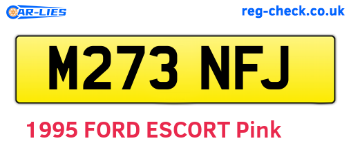 M273NFJ are the vehicle registration plates.