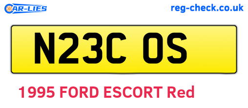 N23COS are the vehicle registration plates.