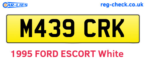 M439CRK are the vehicle registration plates.