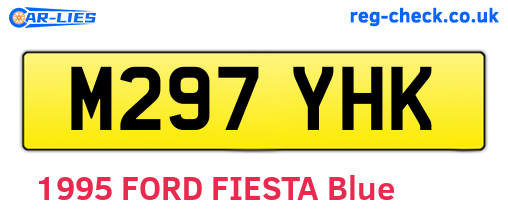 M297YHK are the vehicle registration plates.