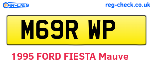 M69RWP are the vehicle registration plates.
