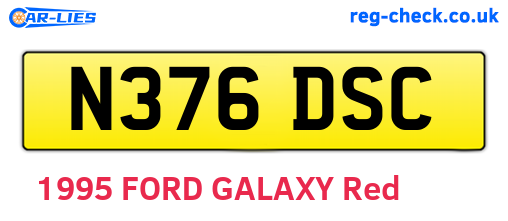N376DSC are the vehicle registration plates.