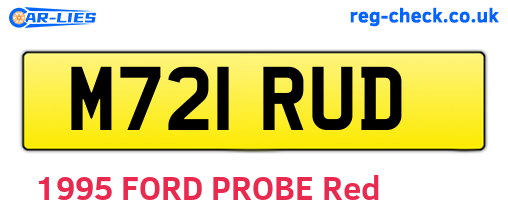 M721RUD are the vehicle registration plates.