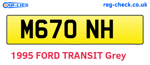 M67ONH are the vehicle registration plates.