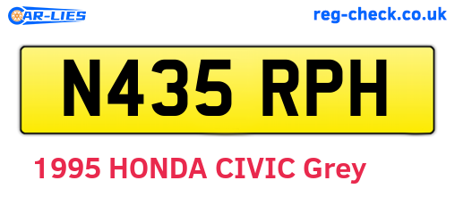 N435RPH are the vehicle registration plates.