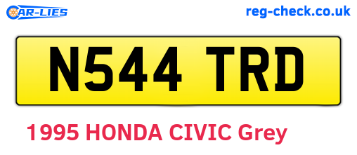 N544TRD are the vehicle registration plates.