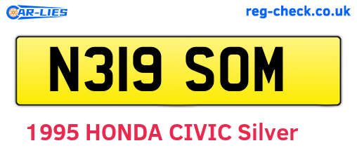 N319SOM are the vehicle registration plates.