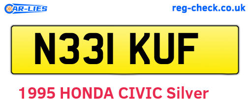 N331KUF are the vehicle registration plates.
