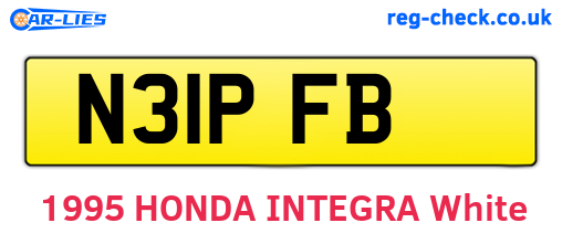 N31PFB are the vehicle registration plates.