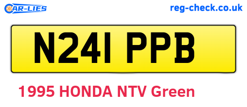 N241PPB are the vehicle registration plates.