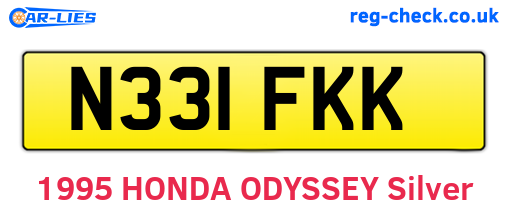 N331FKK are the vehicle registration plates.