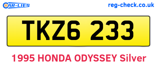 TKZ6233 are the vehicle registration plates.