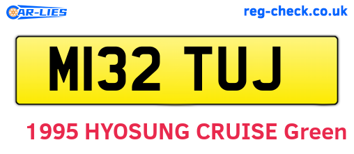 M132TUJ are the vehicle registration plates.