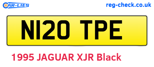 N120TPE are the vehicle registration plates.