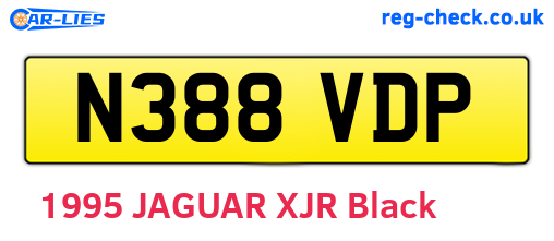 N388VDP are the vehicle registration plates.