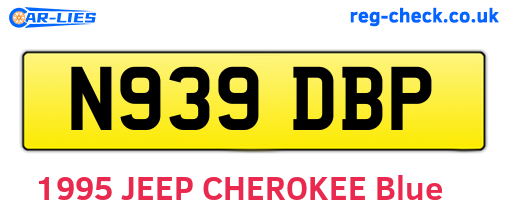 N939DBP are the vehicle registration plates.