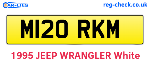 M120RKM are the vehicle registration plates.