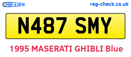 N487SMY are the vehicle registration plates.