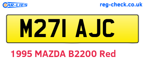 M271AJC are the vehicle registration plates.