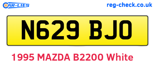 N629BJO are the vehicle registration plates.