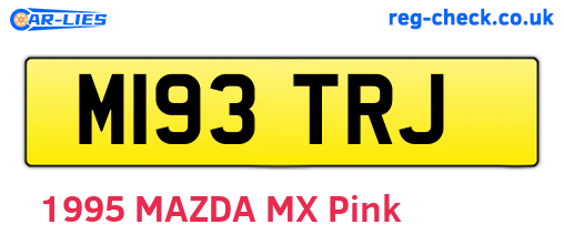 M193TRJ are the vehicle registration plates.