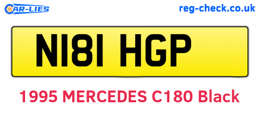 N181HGP are the vehicle registration plates.